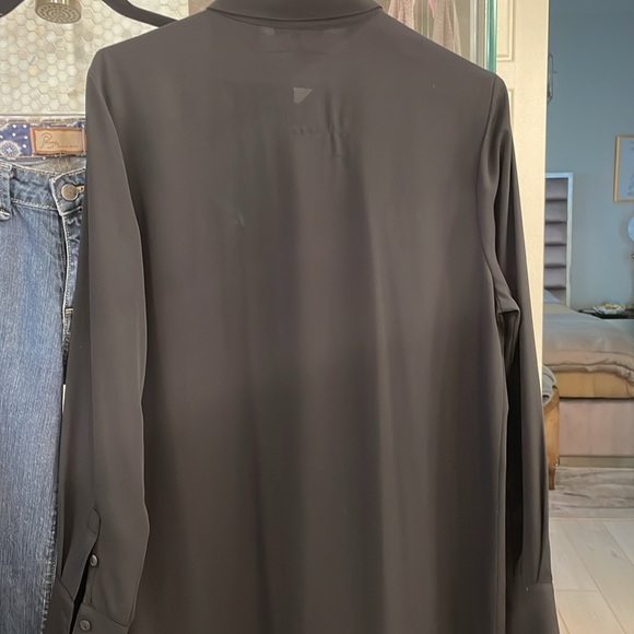 Franne Golde Jackets & Blazers - FRANNE GOLDE Sheer Black Long Duster Size S